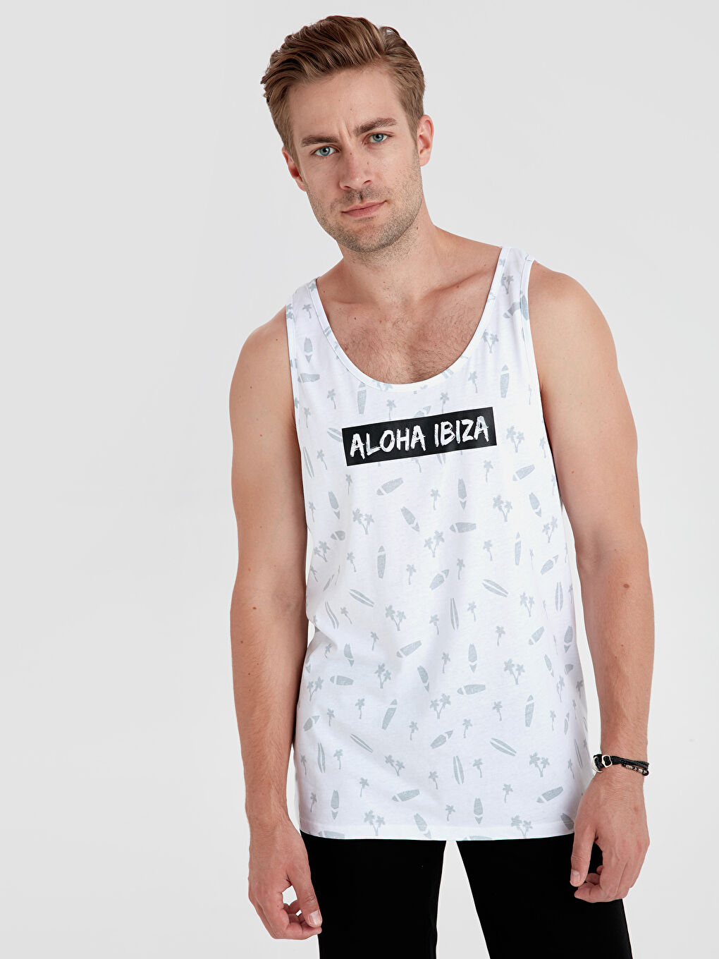 Crew Neck Jersey Men's Sleeveless T-Shirt