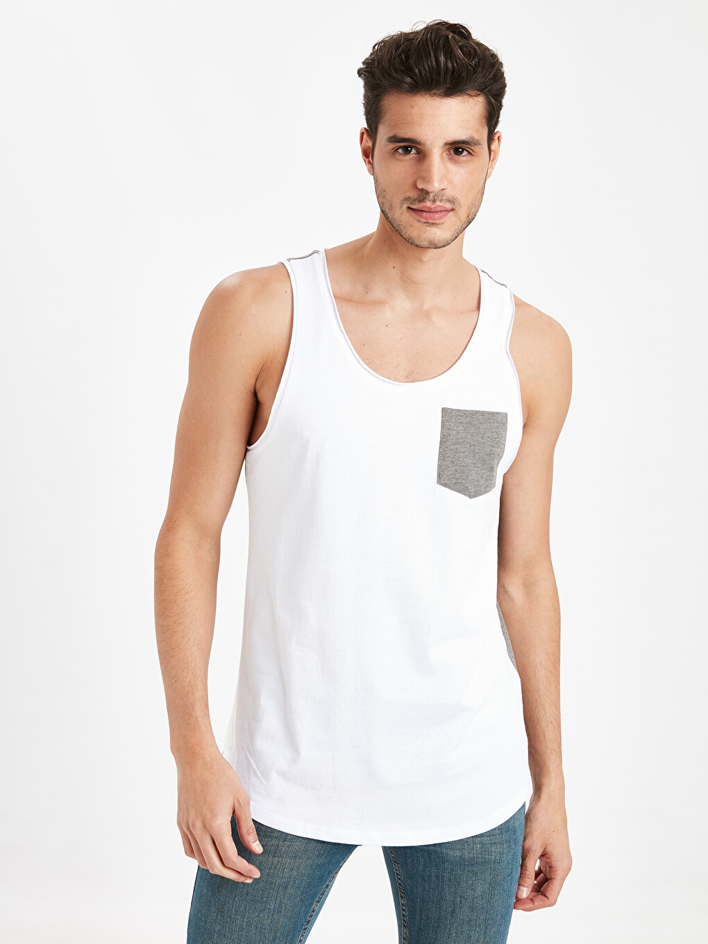 Man White T-Shirt