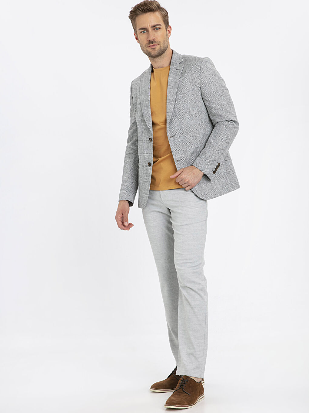Man BEIGE Blazer Jacket-4