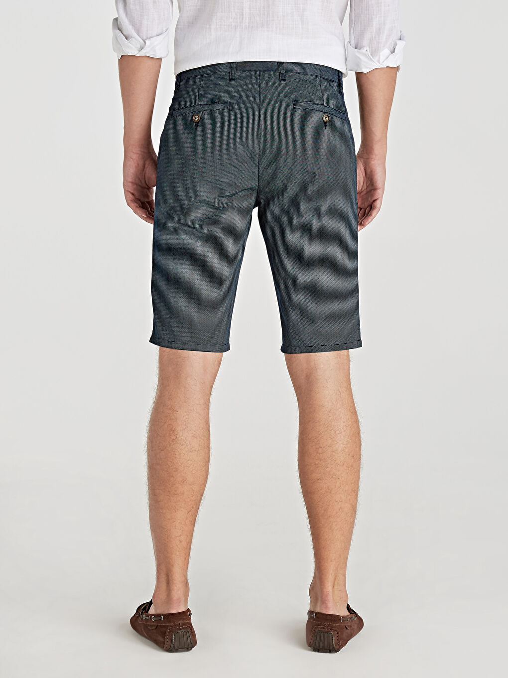 Lacivert Standart Kalıp Erkek Şort-2