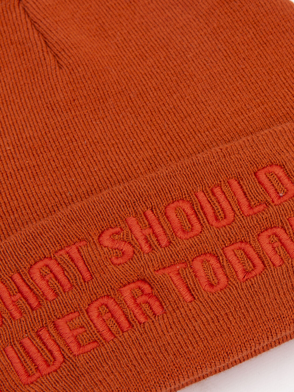 Bonnet ORANGE Homme-2