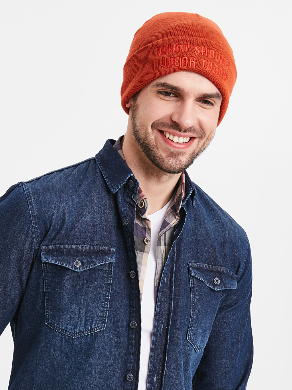 Bonnet ORANGE Homme