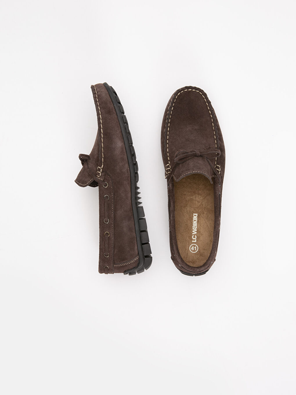 Kahverengi Erkek Hakiki Deri Loafer Ayakkabı-1