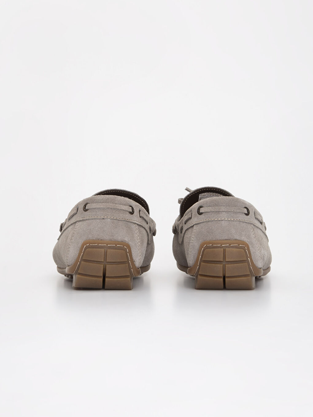 Gri Erkek Hakiki Deri Loafer Ayakkabı-3