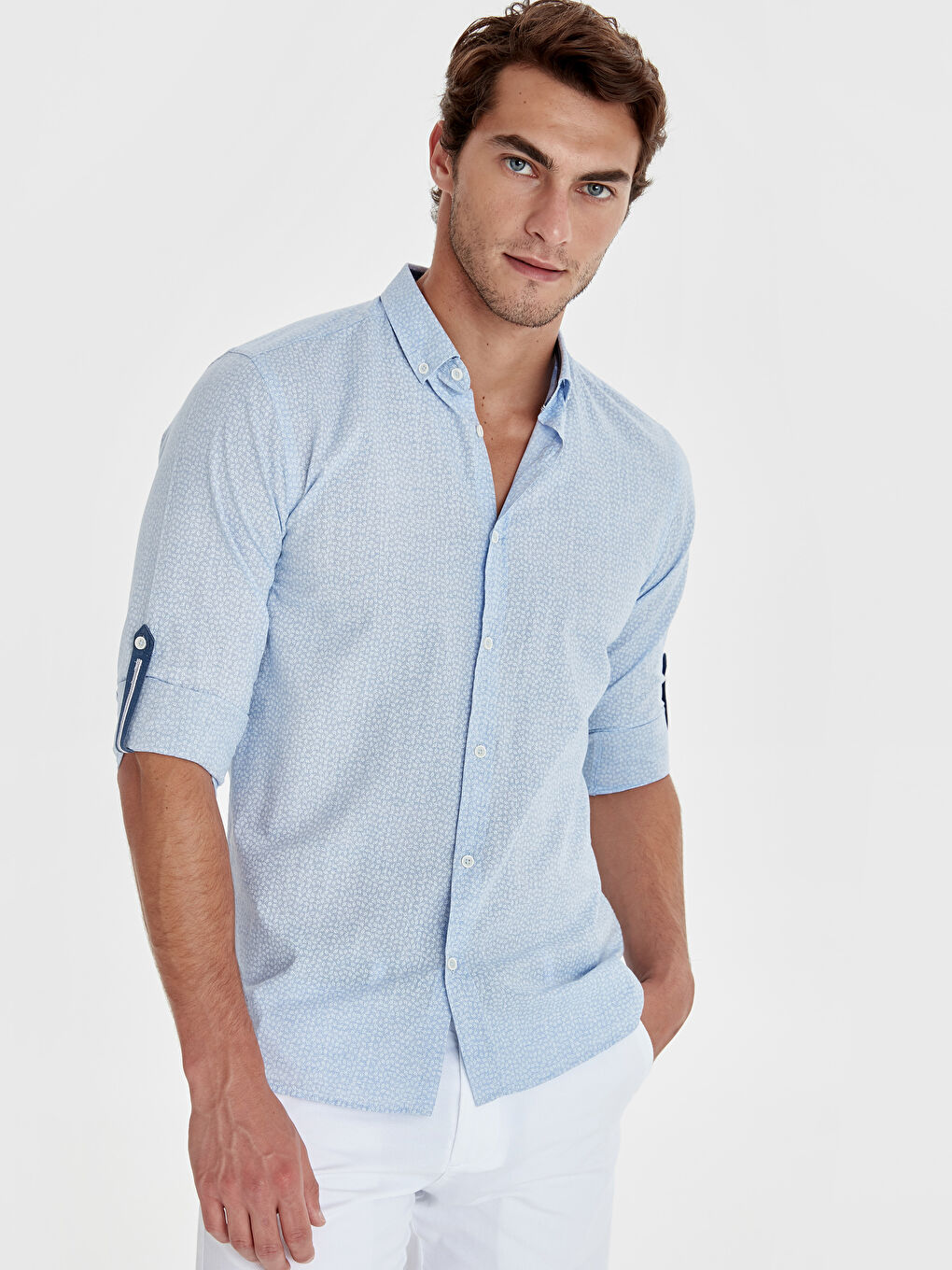 Mavi Slim Fit Uzun Kollu Erkek Gömlek