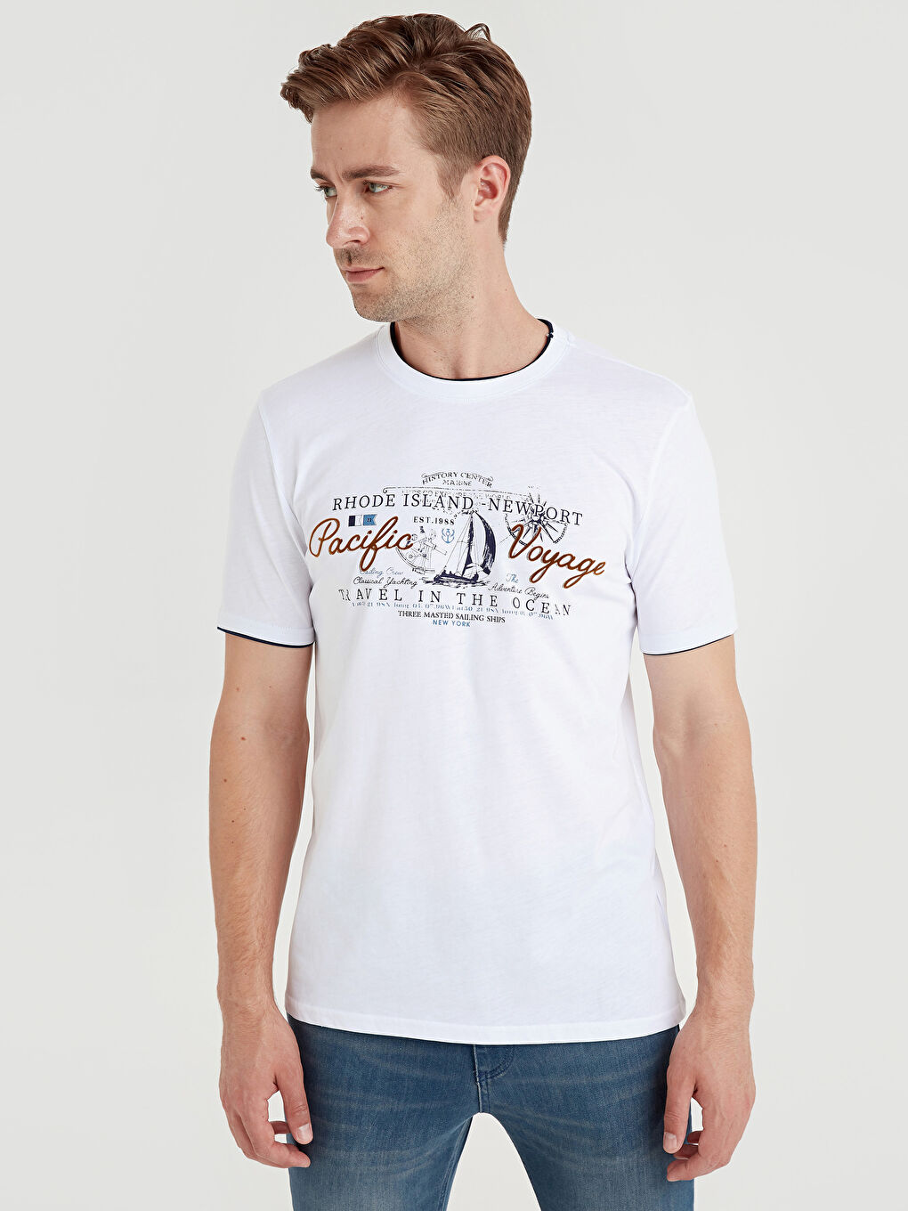 Canlı Beyaz Tişört-1