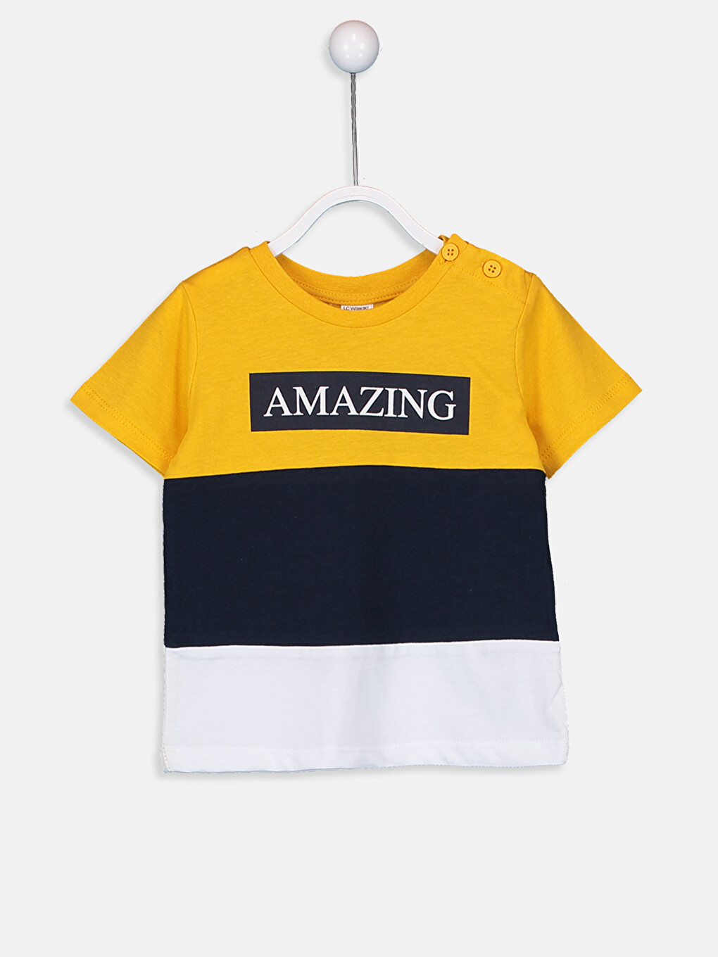 T-shirt Jaune Bébé garçon -1