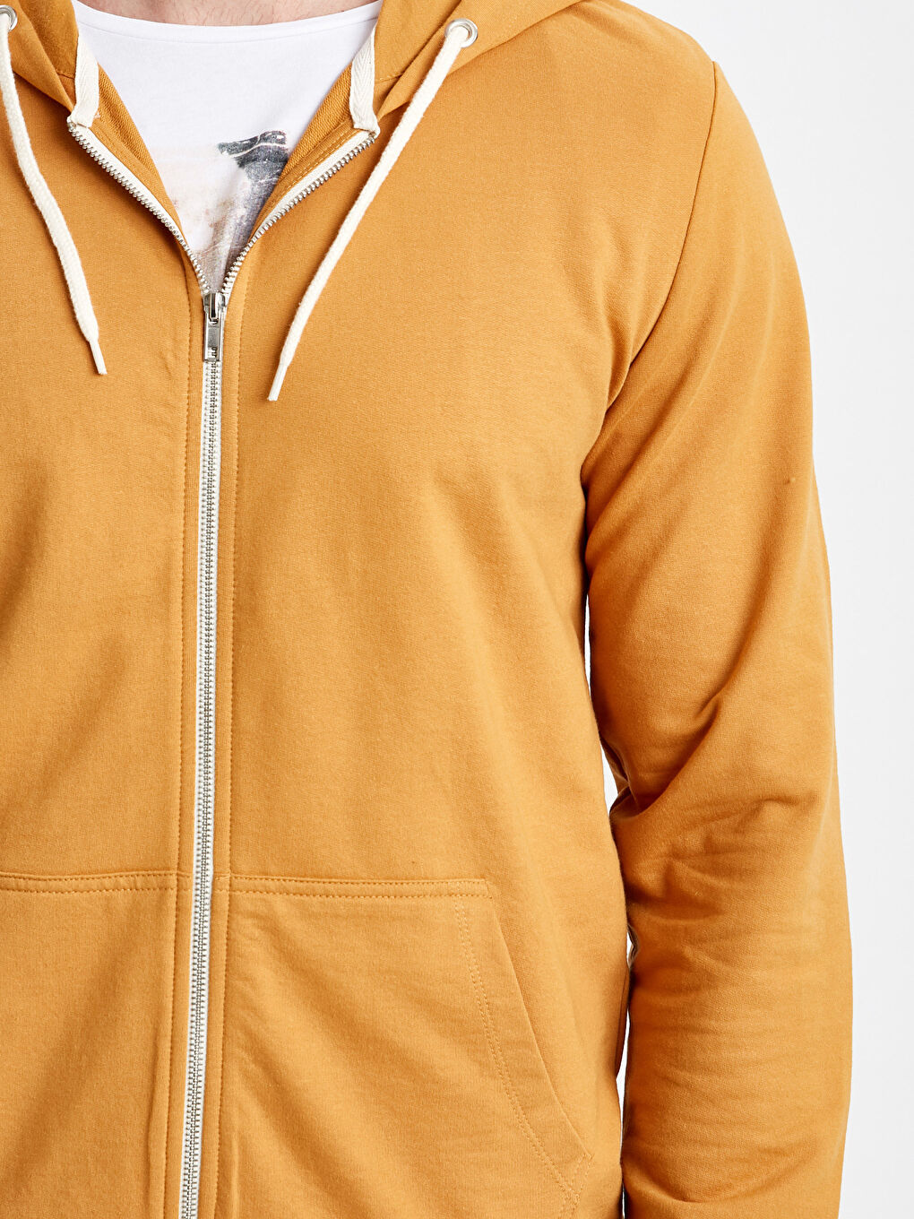 Sweat zippé JAUNE Homme-3