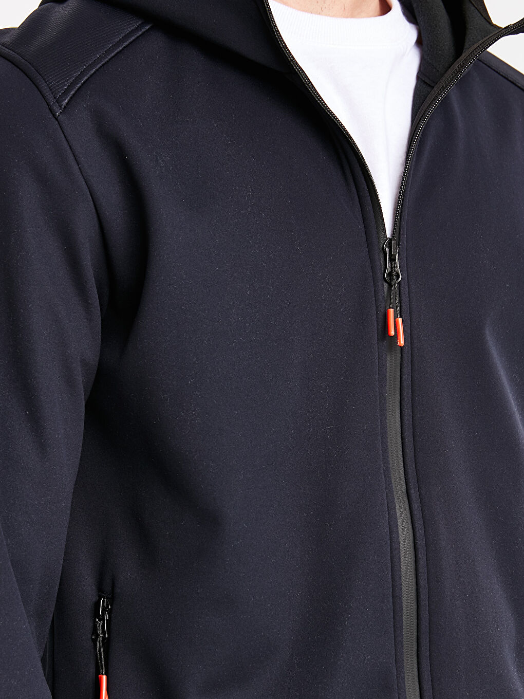 Lacivert Regular Fit Kapüşonlu Erkek Yağmurluk-2