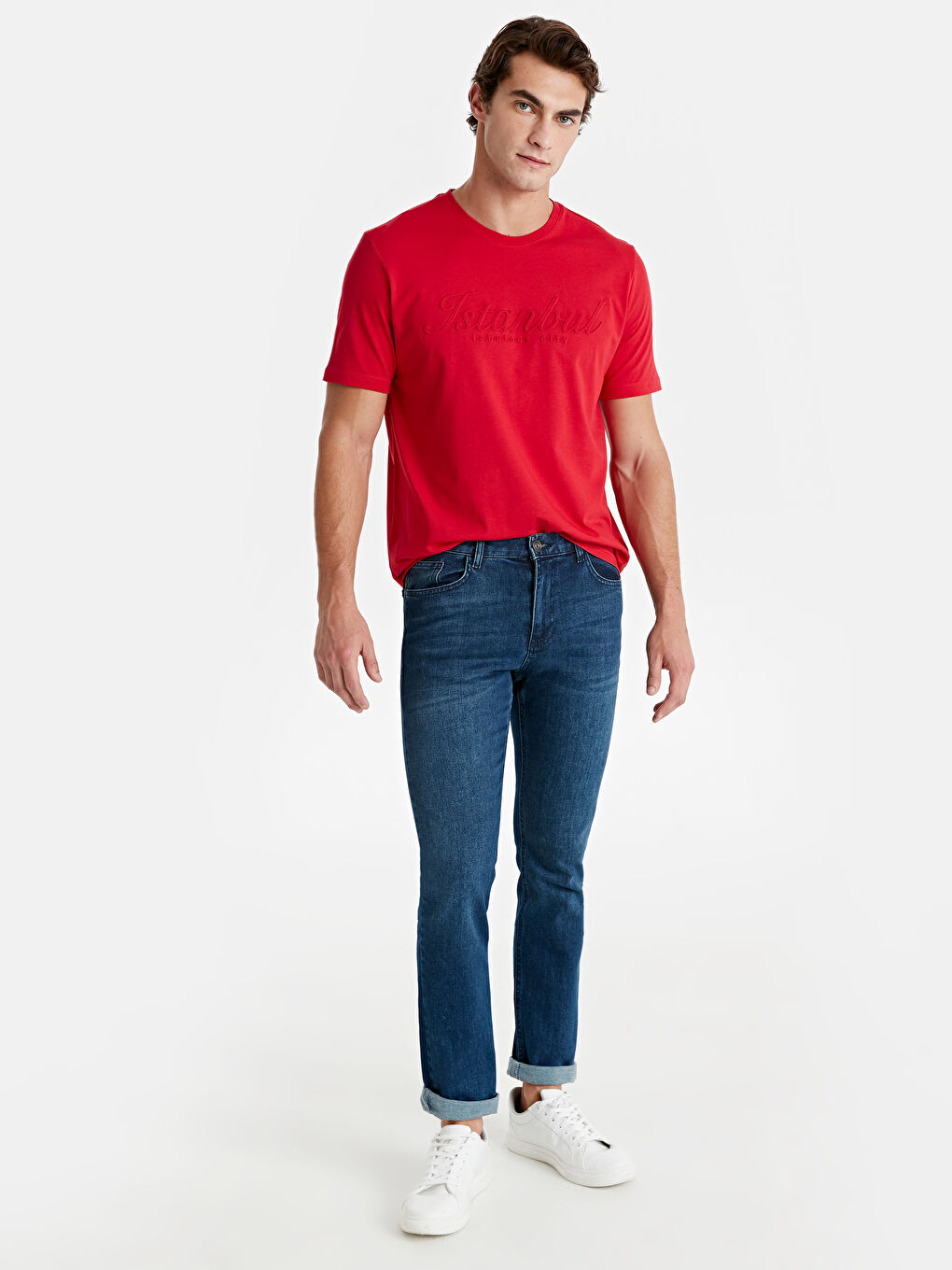 T-shirt ROUGE Homme-2