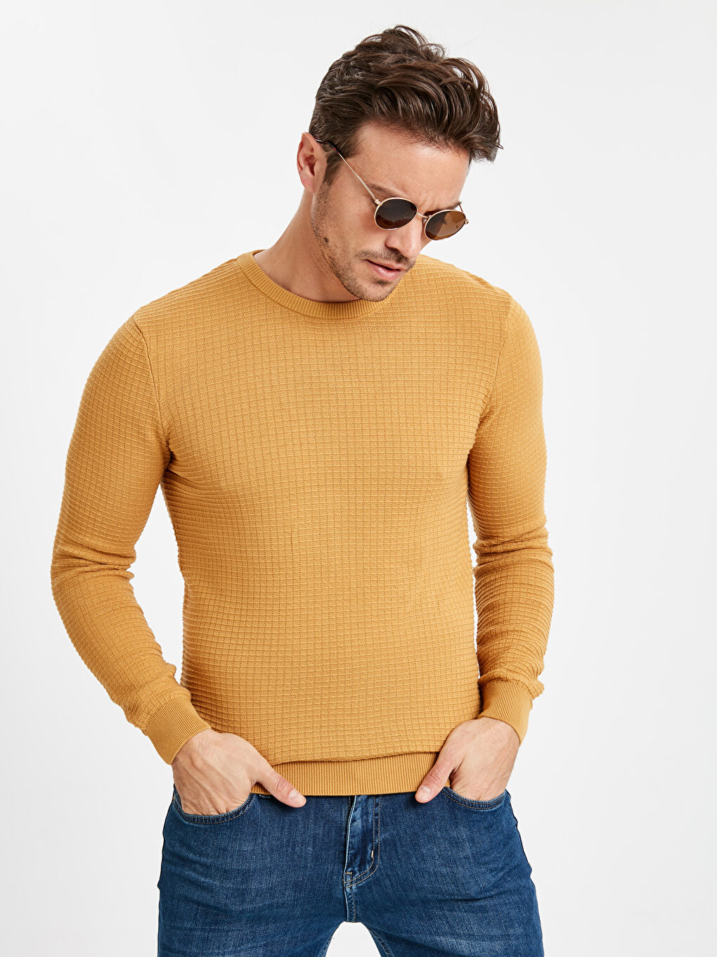 Pull-over JAUNE Homme-1