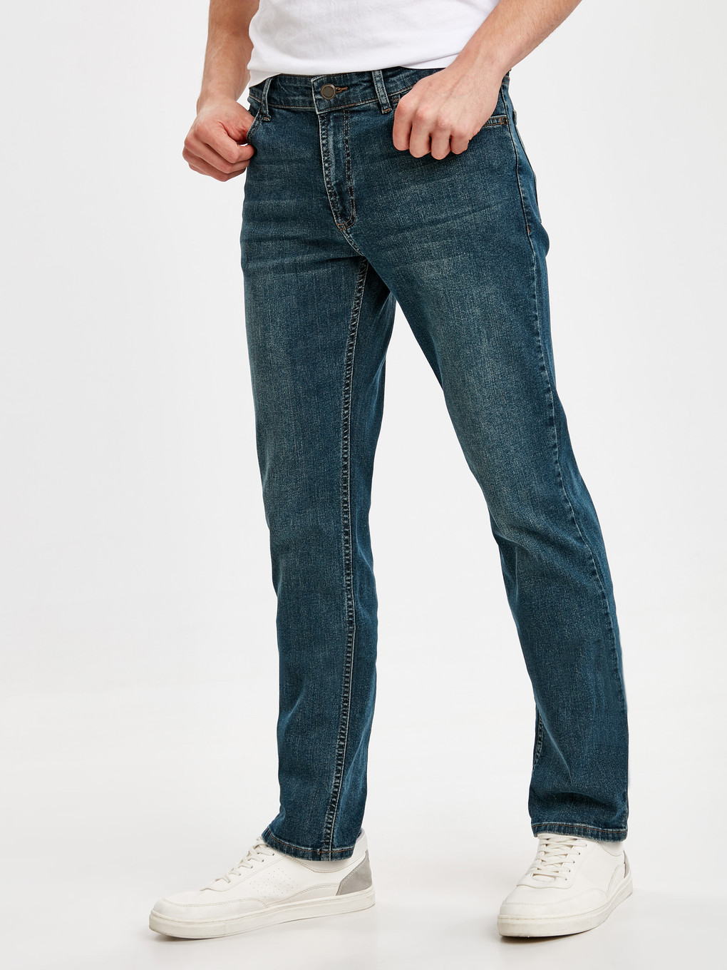 Yeşil 790 Rahat Kalıp Erkek Jean Pantolon-1