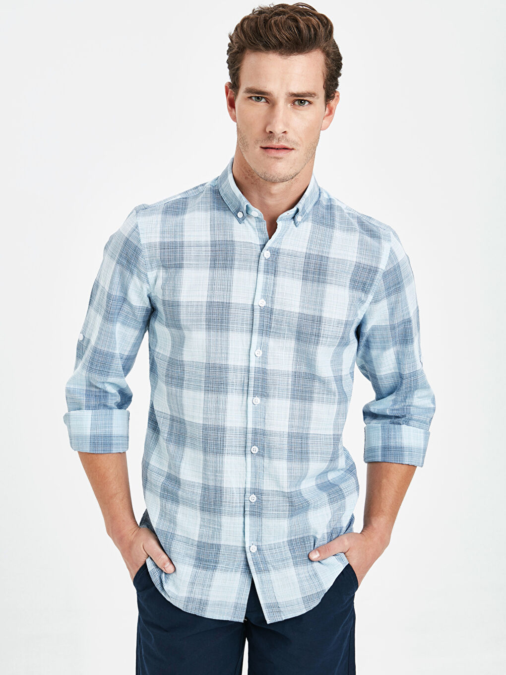 Turkuaz Aqua Gömlek