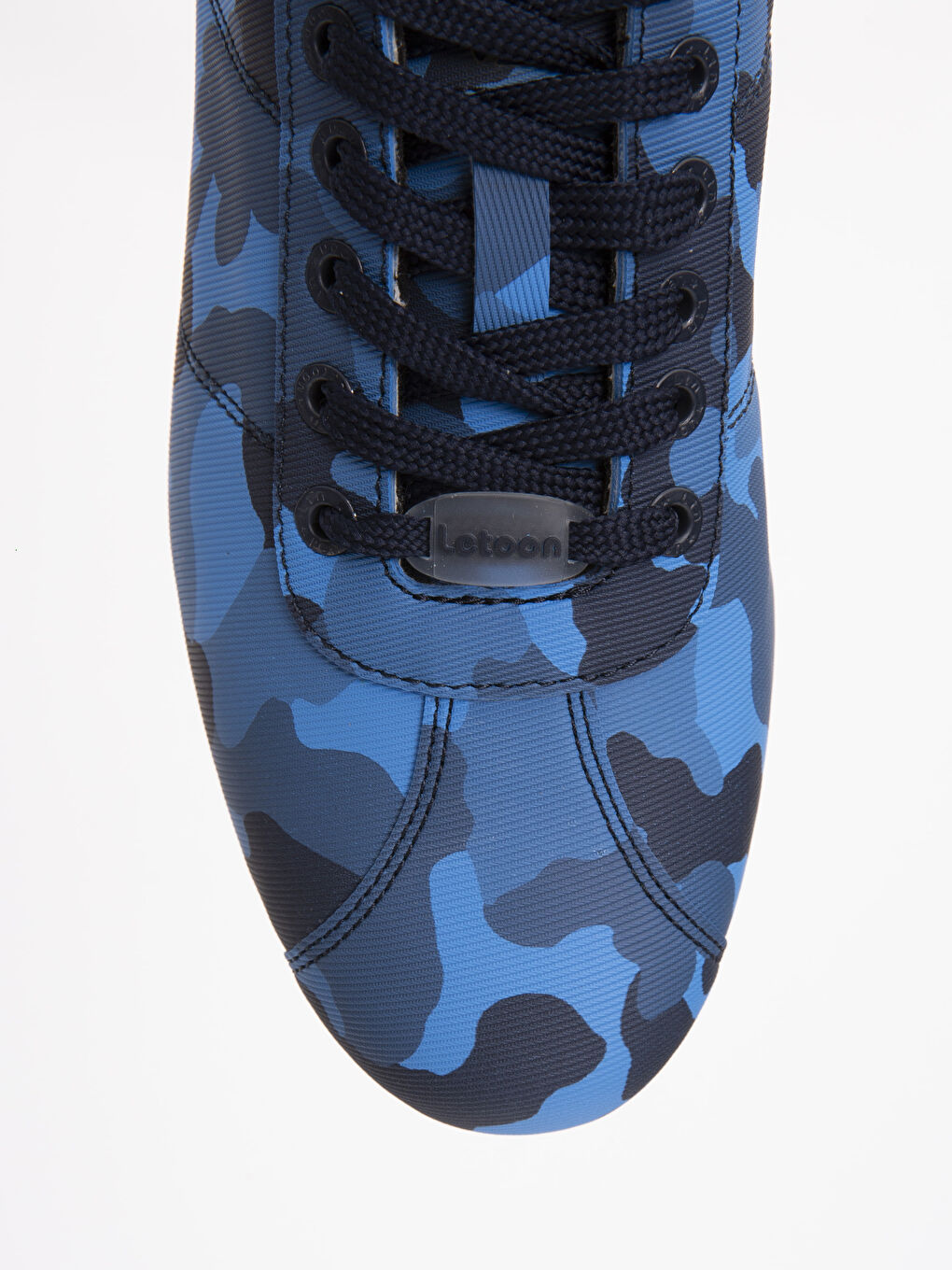 Haki Genç Erkek Lacivert Kamuflaj Desenli Spor Ayakkabı-2