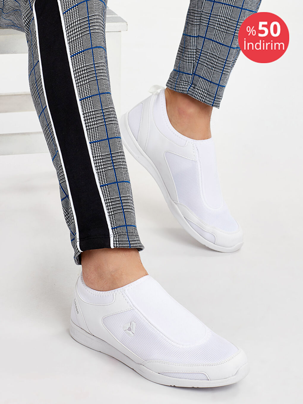 Erkek Beyaz Spor Ayakkabı