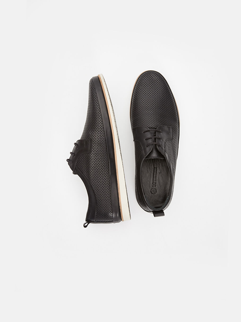 Siyah Erkek Bağcıklı Hakiki Deri Ayakkabı-1