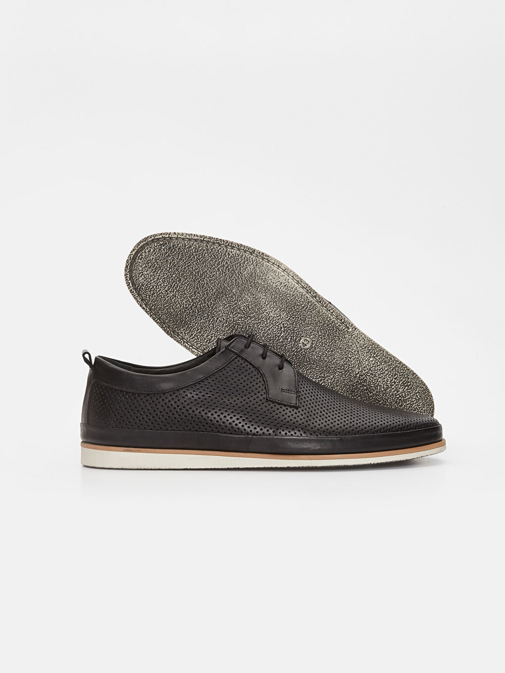 Siyah Erkek Bağcıklı Hakiki Deri Ayakkabı-2