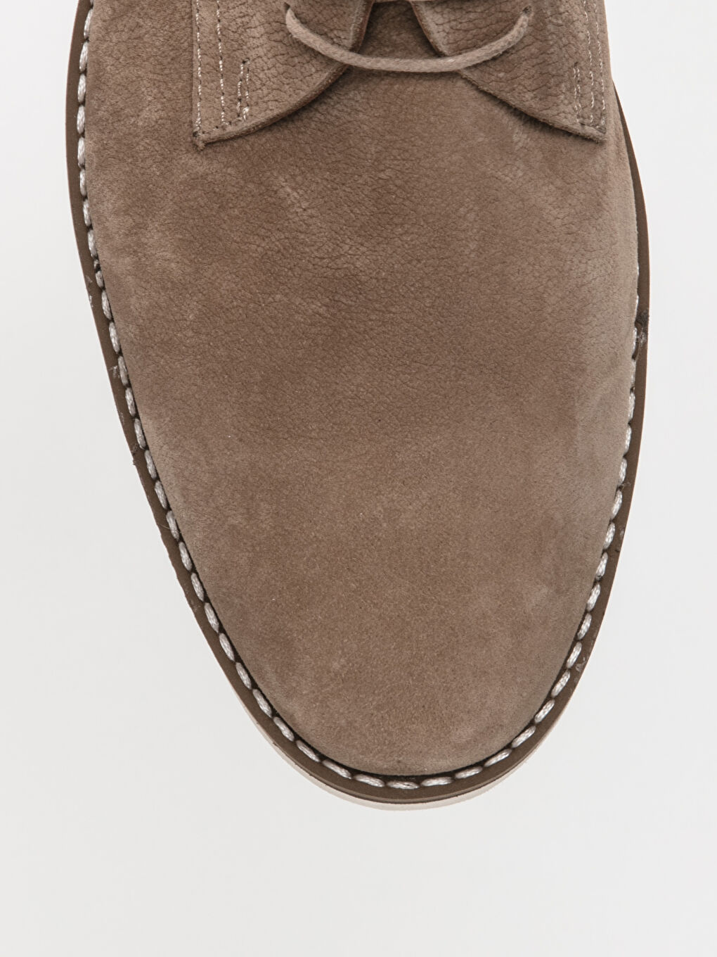 Kahverengi Erkek Nubuk Hakiki Deri Derby Ayakkabı-4