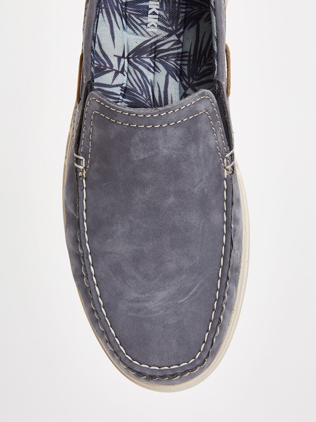 Mavi Erkek Hakiki Süet Deri Loafer Ayakkabı-4