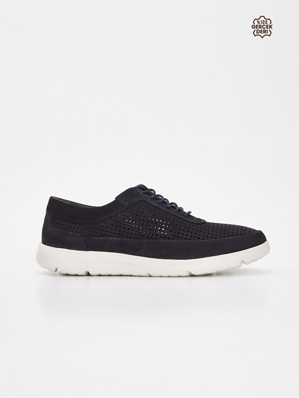 Lacivert Erkek Hakiki Süet Deri Spor Ayakkabı