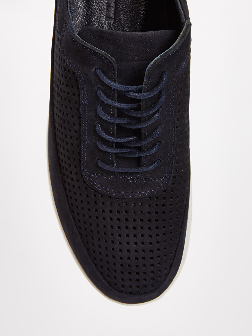 Lacivert Erkek Hakiki Süet Deri Spor Ayakkabı-4