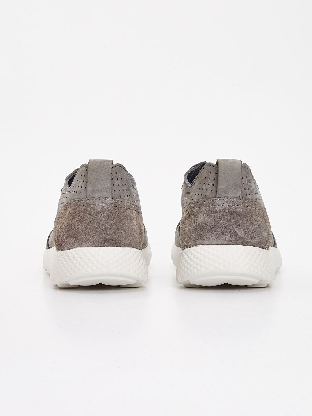 Gri Erkek Hakiki Süet Deri Spor Ayakkabı-3
