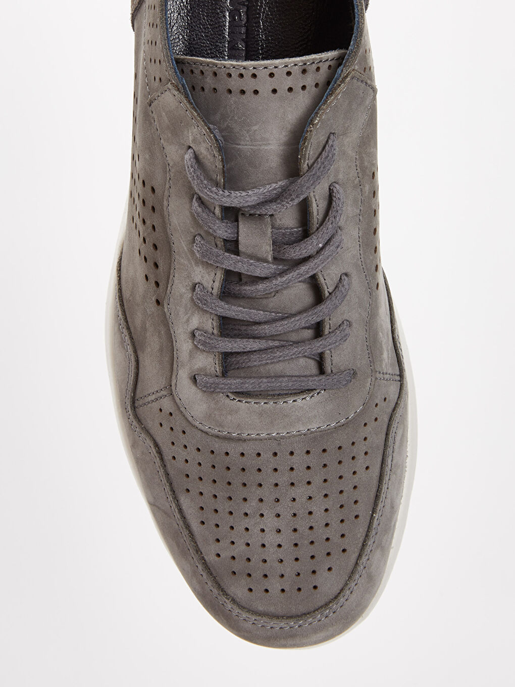 Gri Erkek Hakiki Süet Deri Spor Ayakkabı-4