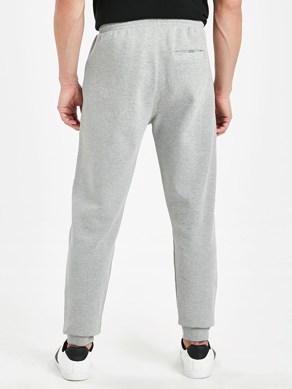 Açık Gri Melanj Eşofman Altı-2