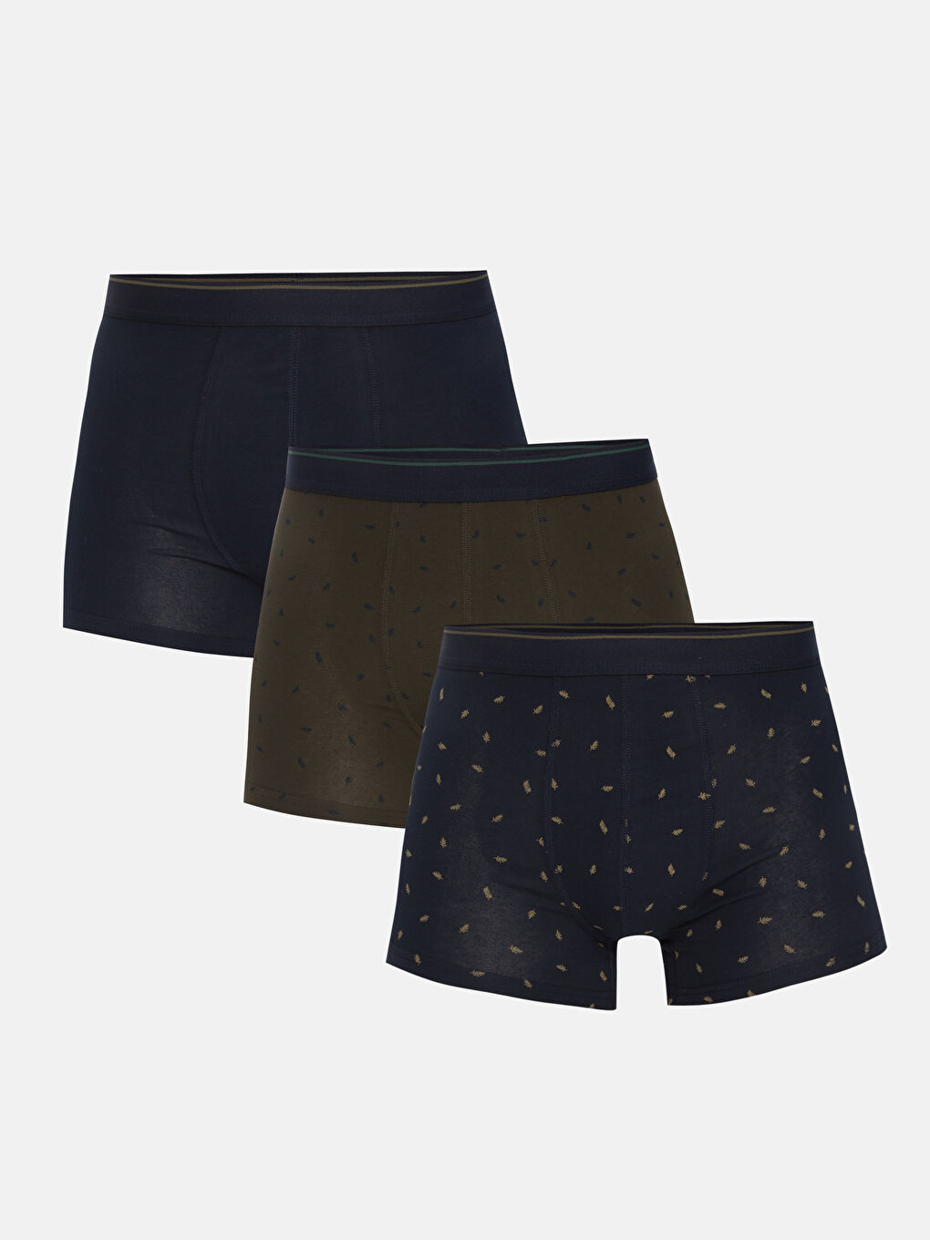 Lacivert Baskılı Boxer