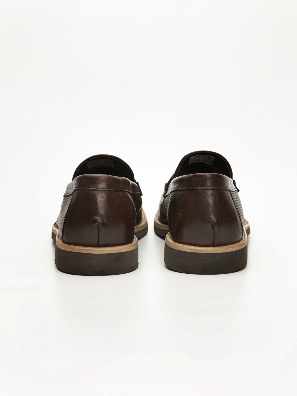 Kahverengi Erkek Hakiki Deri Loafer Ayakkabı-3