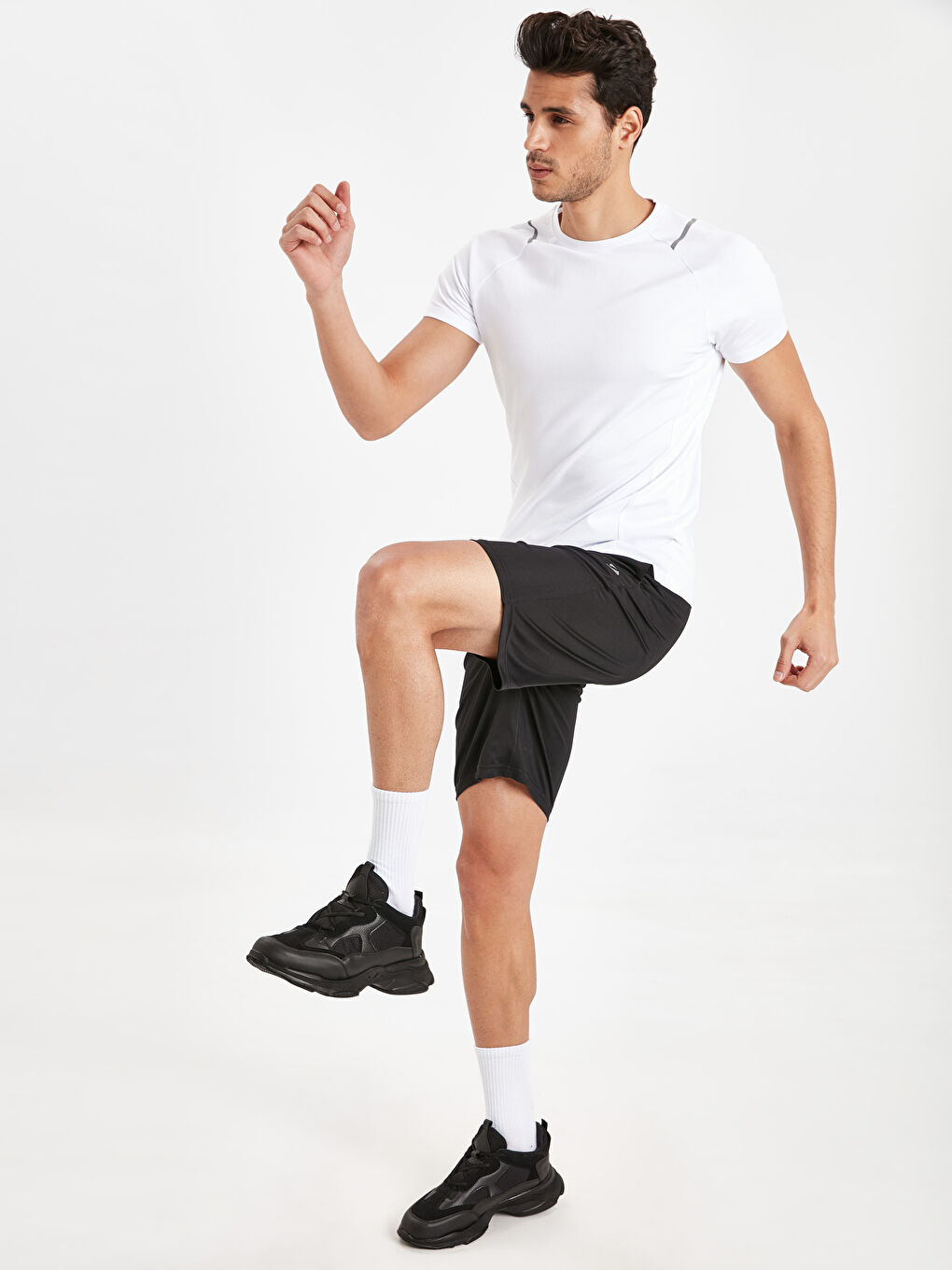 Мужчины Белый Футболка для спорта-3