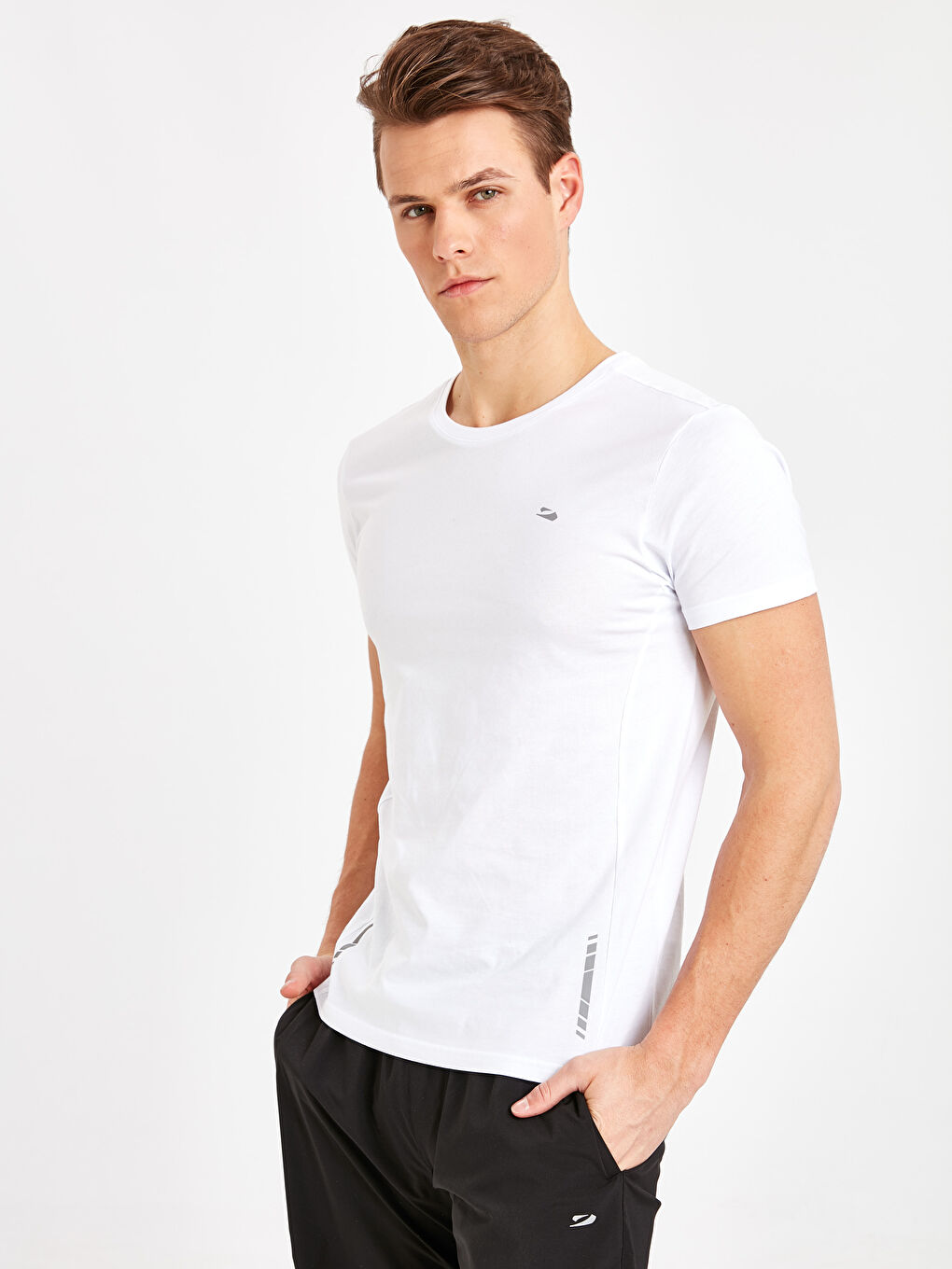 Optik Beyaz Spor Tişört