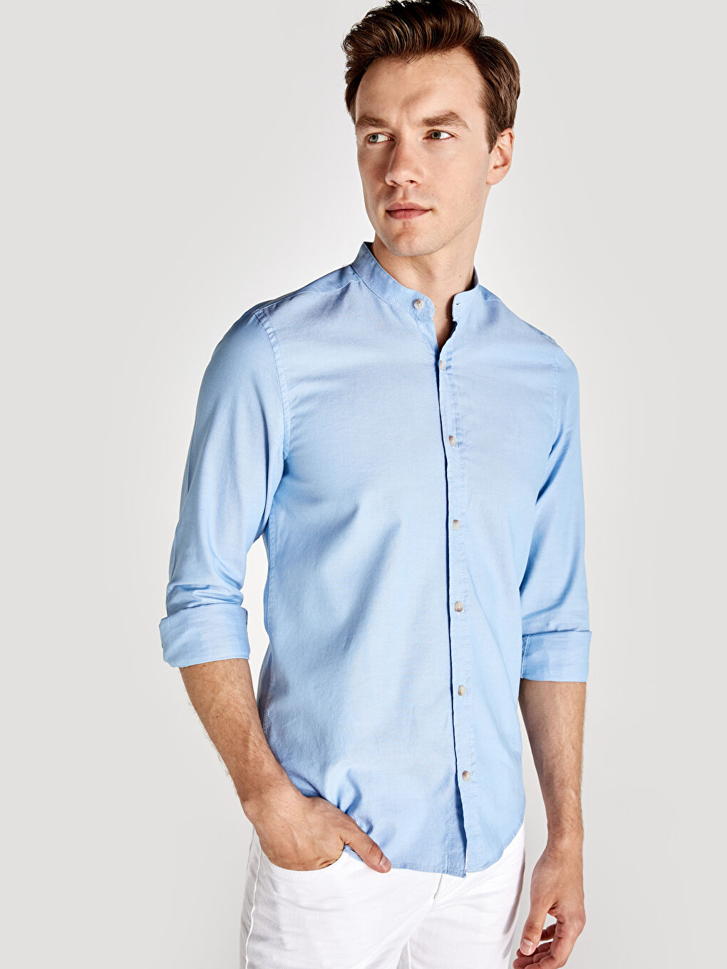 Mavi Slim Fit Uzun Kollu Oxford Erkek Gömlek