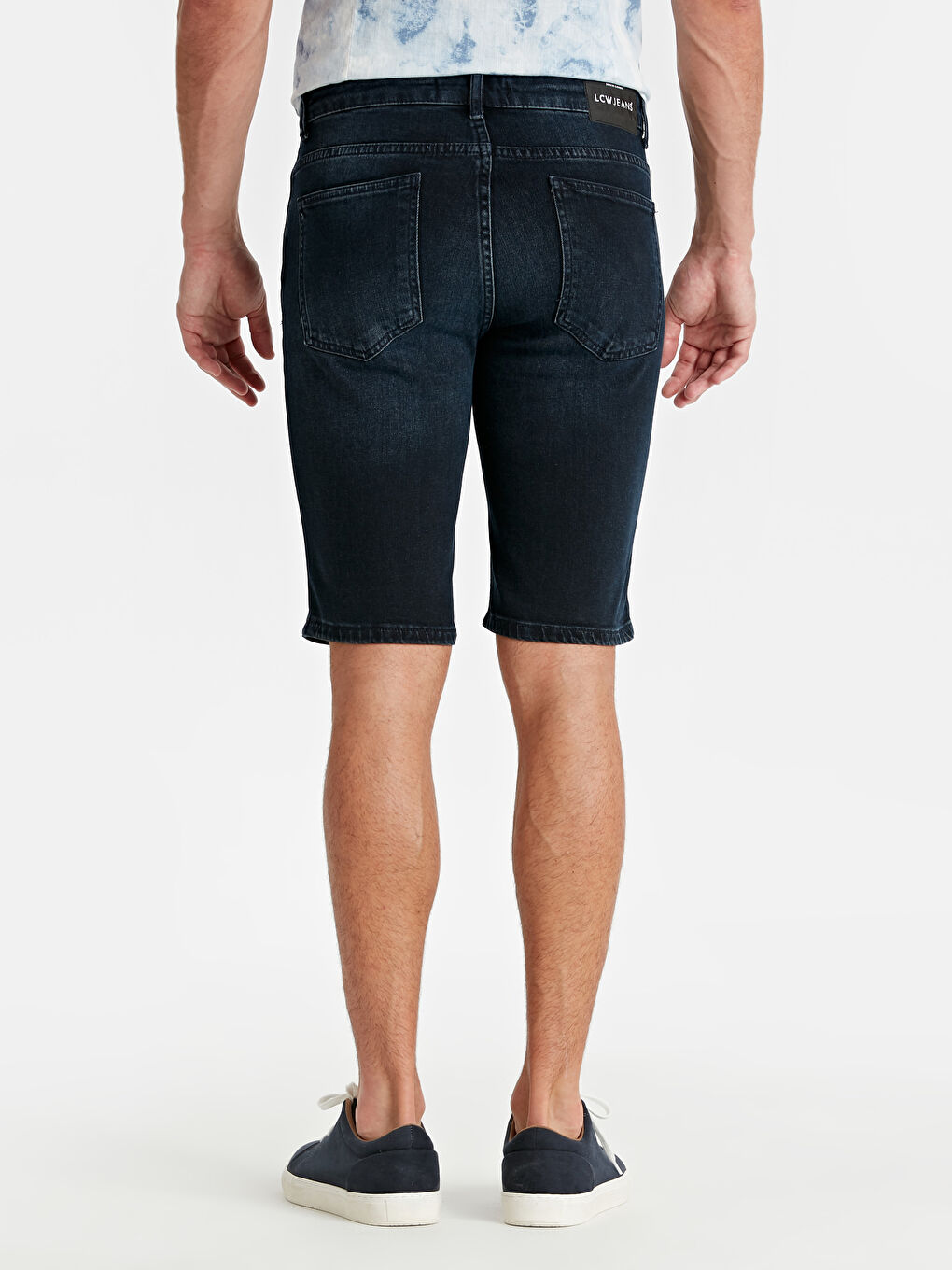 İndigo Ekstra Slim Fit Erkek Jean Şort-2