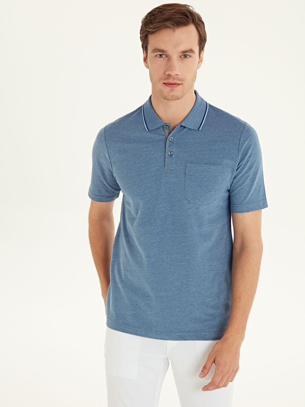 Mavi Saks Mavı Tişört