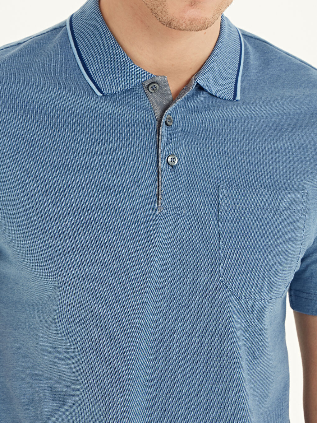 Mavi Saks Mavı Tişört-3