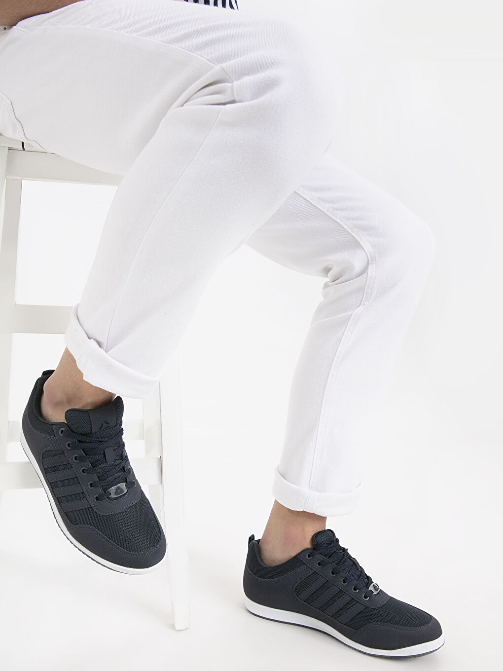 Lacivert Erkek Bağcıklı Spor Ayakkabı