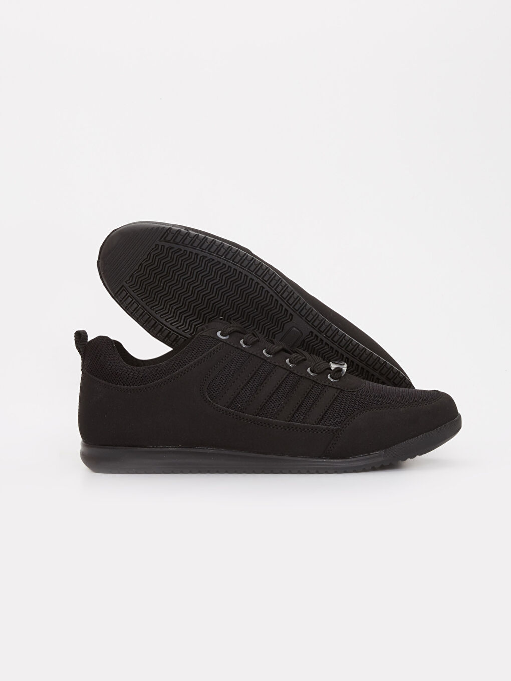 Siyah Erkek Bağcıklı Spor Ayakkabı-3