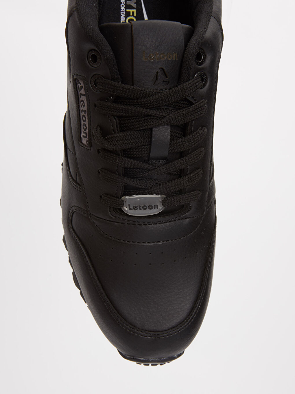 Siyah Erkek Kalın Taban Spor Ayakkabı-5