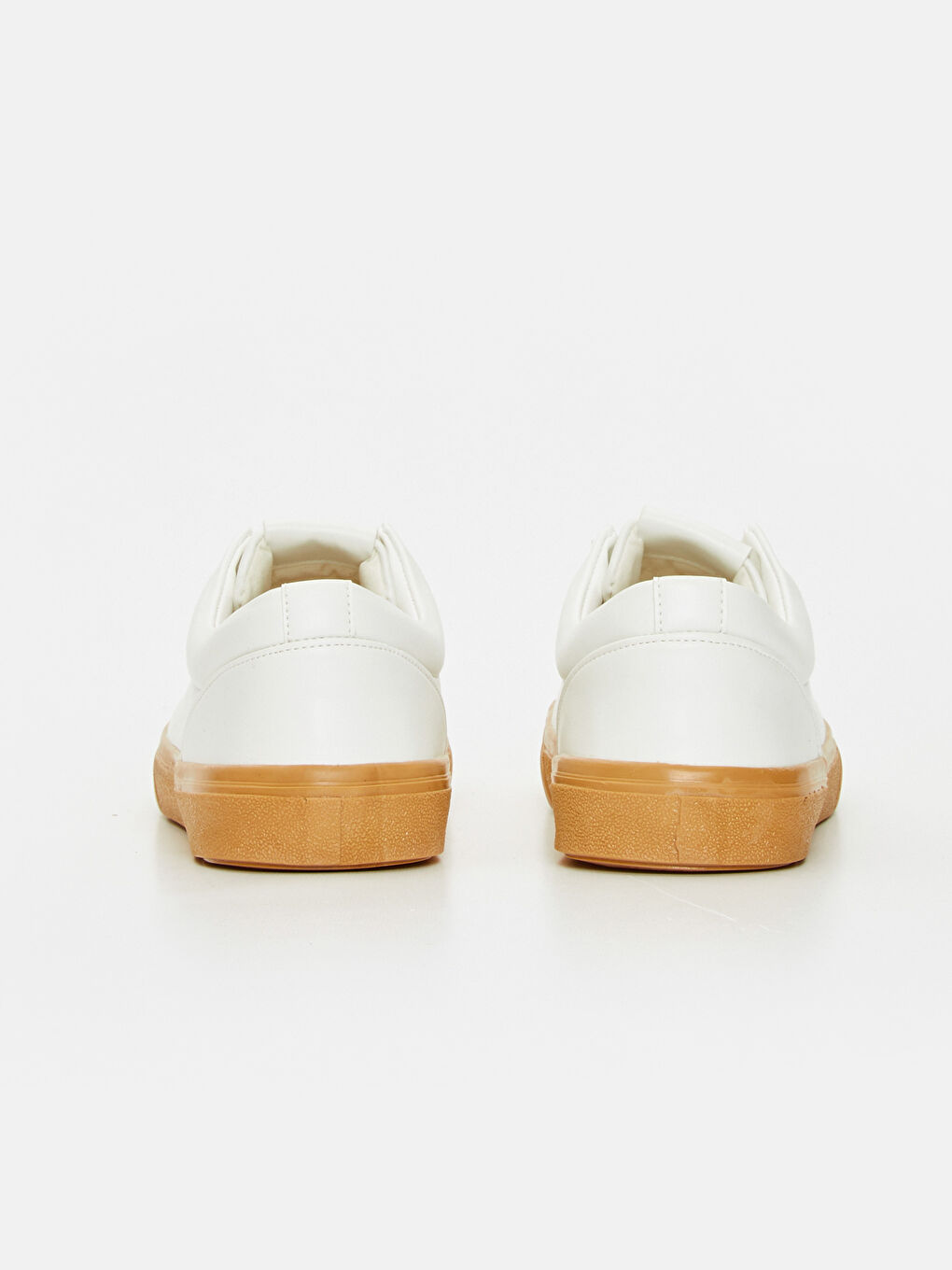 Beyaz Erkek Deri Görünümlü Ayakkabı-4