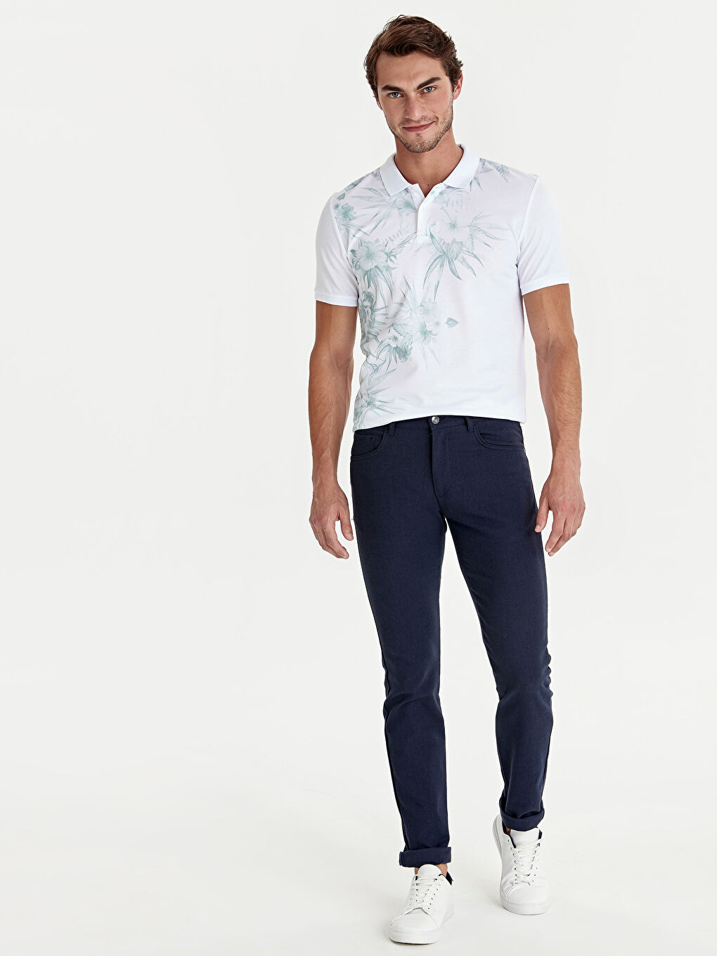 Nane Yeşili Baskılı Tişört-2