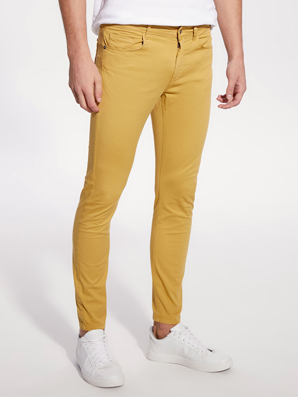 Pantalon chino JAUNE Homme-2