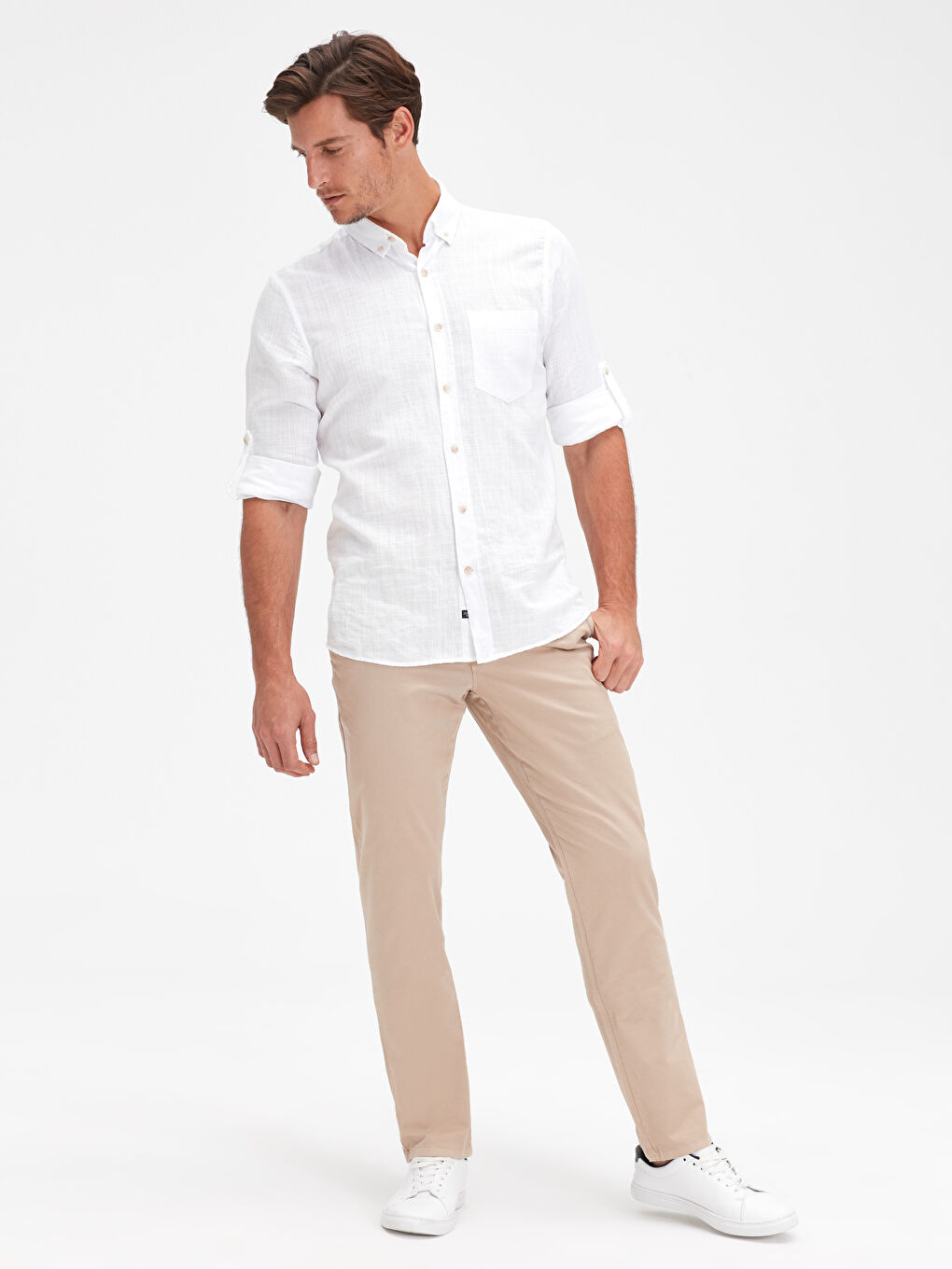 Bej Chino Pantolon-1