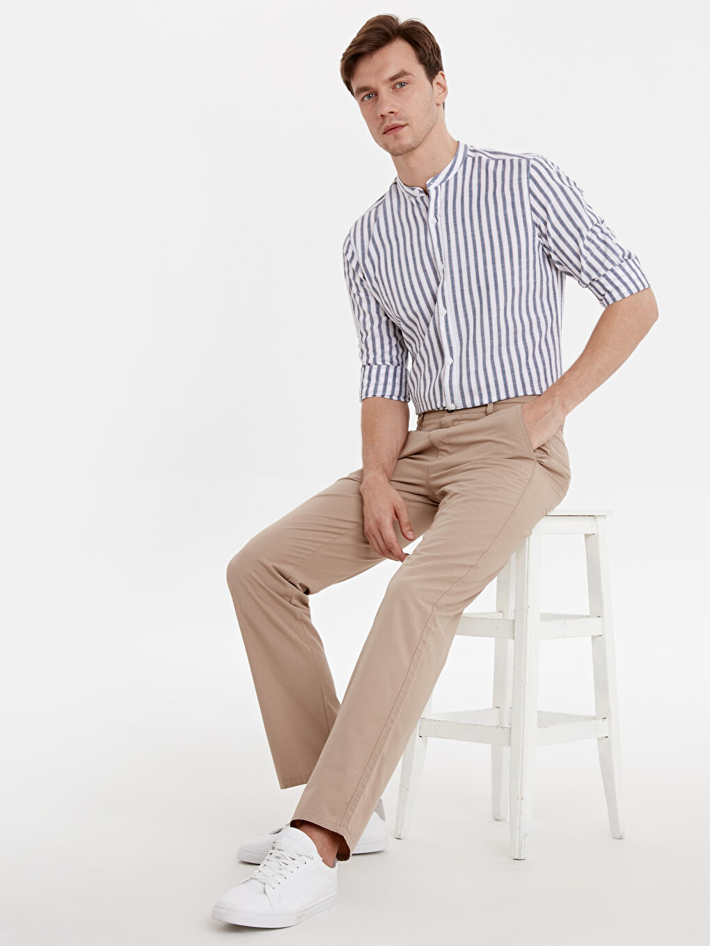 Pantalon chino BEIGE Homme