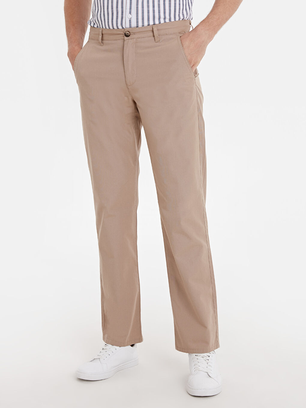Pantalon chino BEIGE Homme-1