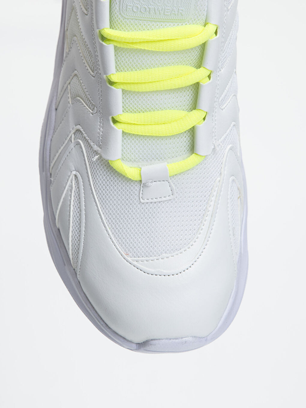 Beyaz Erkek Kalın Taban Spor Ayakkabı-4