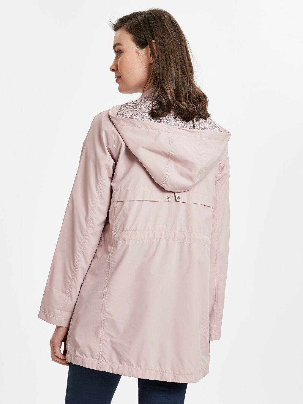 Woman PINK Raincoat-2