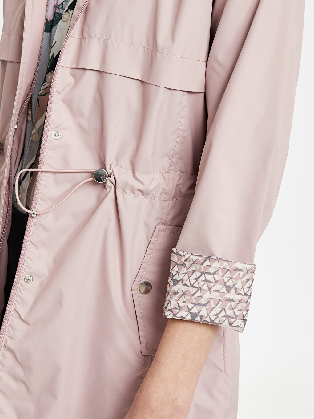 Woman PINK Raincoat-4