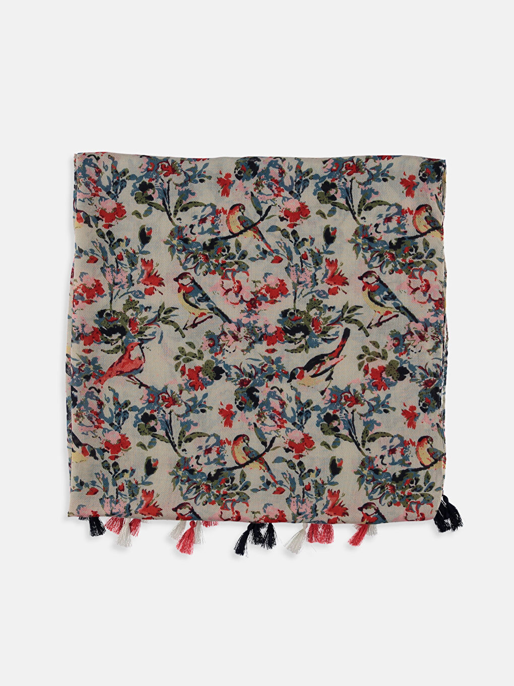 Woman ECRU Large Scarf-2