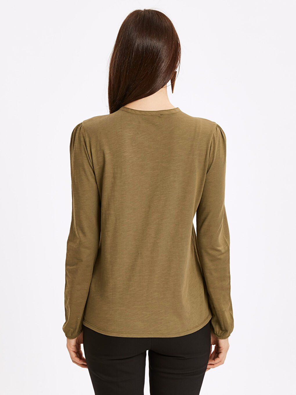 T-shirt KAKI Femme-1